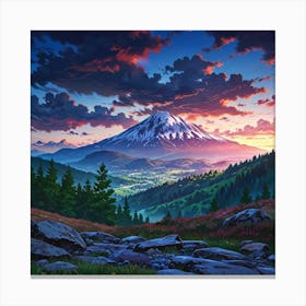 Mt Fuji Canvas Print