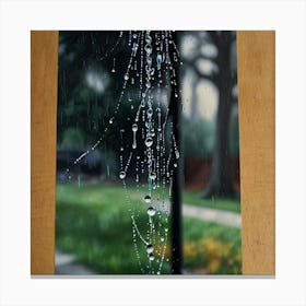 Raindrops On A Window 1 Canvas Print