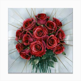 Red Roses 8 Canvas Print