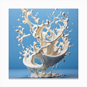 Milk Splash Canvas Print