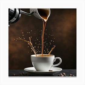 Coffee Pouring 34 Canvas Print