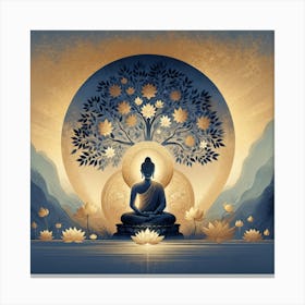 Buddha Tree 4 Canvas Print
