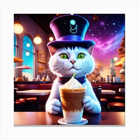 Cosmic Catfeine 23 Canvas Print