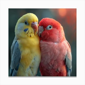 Two Birds In Love Canvas Print