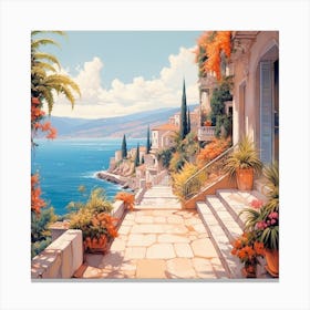 Path To The Sea Canvas Print