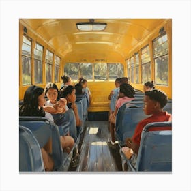 School Bus (2) Canvas Print