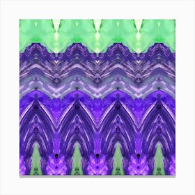 Purple Chevron. Abstarct artwork Canvas Print