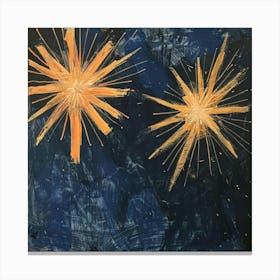 Two Starbursts Canvas Print