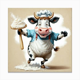 Chef Cow 21 Canvas Print