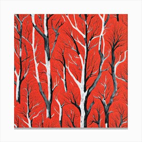 Red Trees Canvas Print