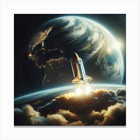 Space Shuttle Launch 3 Canvas Print