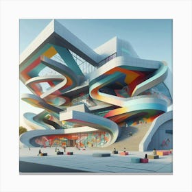 Futuristic Building Canvas Print