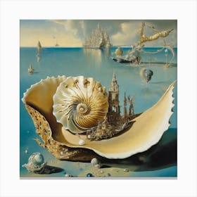 Surreal shell Canvas Print