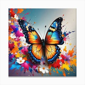 Butterfly Painting 140 Canvas Print