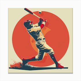 A Baseball Player Hitting Home Run Vector Design 1718672890 1 Canvas Print