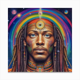 Man With Dreadlocks Canvas Print