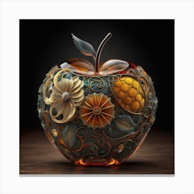 The glass apple an intricate design that adds to its exquisite appeal. 7 Canvas Print