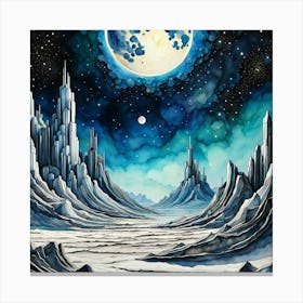 Moonscape 4 Canvas Print