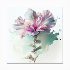 Watercolor Flower Abstract 27 Canvas Print
