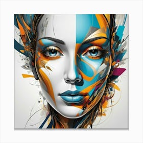 Default Abstract Face Two Art 3 Canvas Print