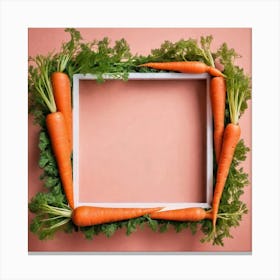 Carrots In A Frame 29 Canvas Print