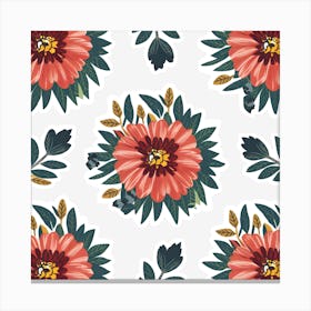 Floral Pattern 2 Canvas Print