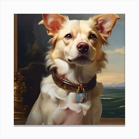 Portrait Of A Dog Canvas Print