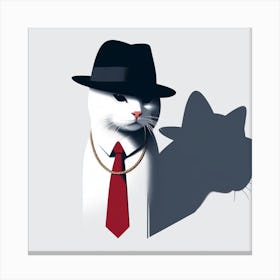 Maffia Cat Canvas Print