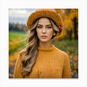 Autumn Photoshoot Canvas Print