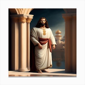 Jesus In The Temple Canvas Print