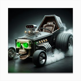 Skull Car Canvas Print