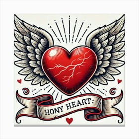 Tattoo Heart 1 Canvas Print