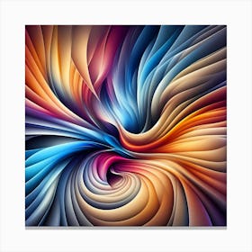 Abstract Swirls 1 Canvas Print