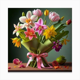 Bouquet Of Flowers 3 Canvas Print