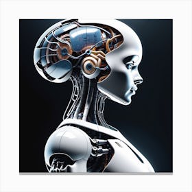 Futuristic Female Robot 22 Canvas Print