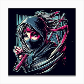 Ninja Girl 2 Canvas Print