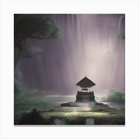 Waterfall - Wallpaper Canvas Print