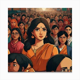 Women Of India Canvas Print