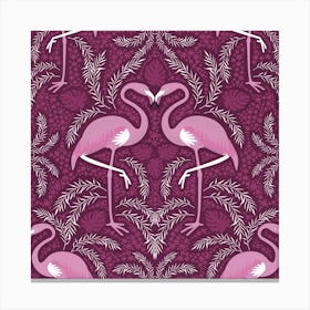 Pink Flamingos Canvas Print