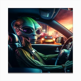 Alien Car 3 1 Canvas Print