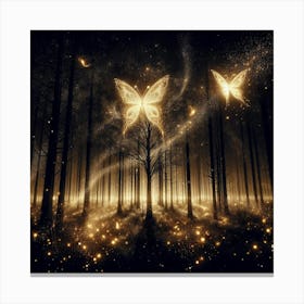 Butterfly In The Forest 17 Canvas Print