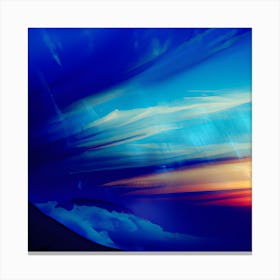 Blue Rays Canvas Print