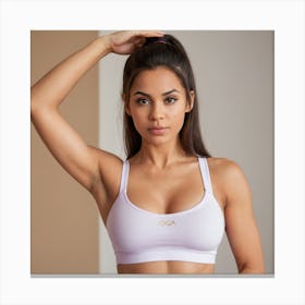 Sports Bra Top Canvas Print