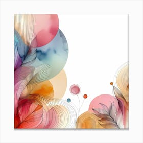 Abstract Floral Background 3 Canvas Print