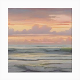 Sunset At The Beach Canvas Print