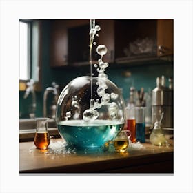 Chemistry In The Kitchen Canvas Print