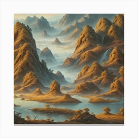 Chinese Landscape Canvas Print