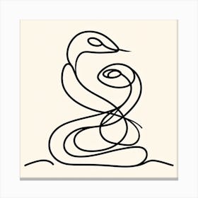 Snake Picasso style 3 Canvas Print