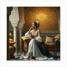 Lady In A Room50 Canvas Print