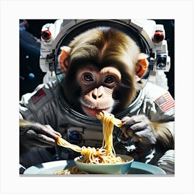 Cool monkey space image Canvas Print